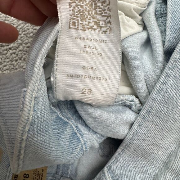 True Religion Cora Mid Rise Straight Leg Denim Jeans Womens 28 Light Wash Casual - Picture 11 of 16